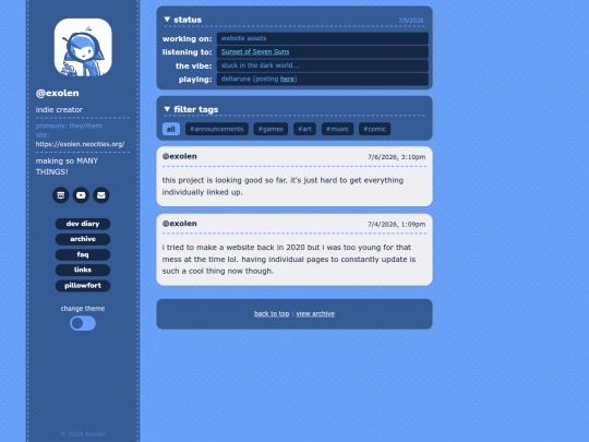 posts screenshot