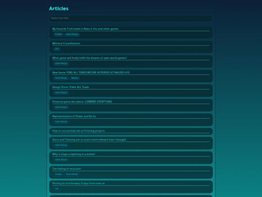 articles/article-list screenshot