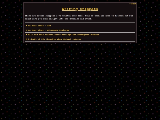 writings screenshot