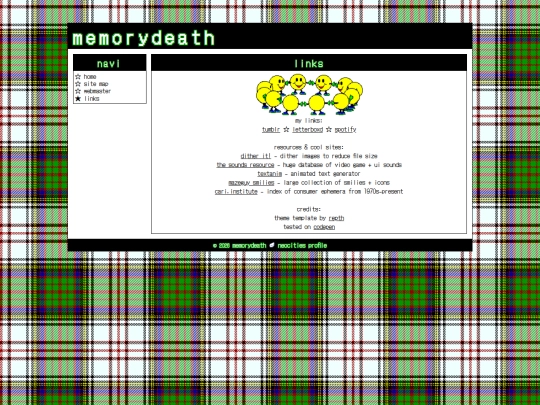 links screenshot