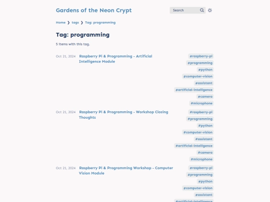 tags/programming screenshot
