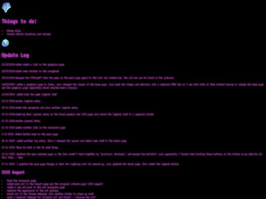 Iframe/UpdateLog screenshot