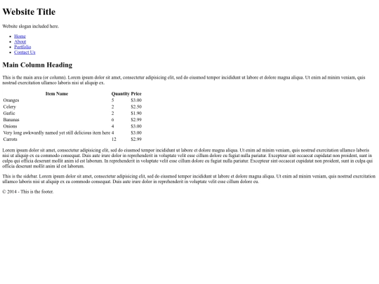 text/table screenshot