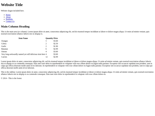 text/tablestyle screenshot