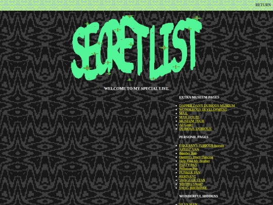 SecretPageList screenshot