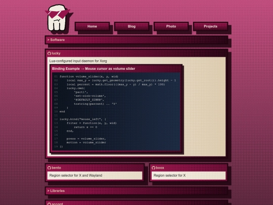 projects screenshot