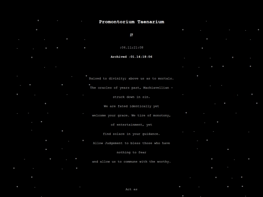 esotericism/Prayer/PromontoriumTaenarium screenshot