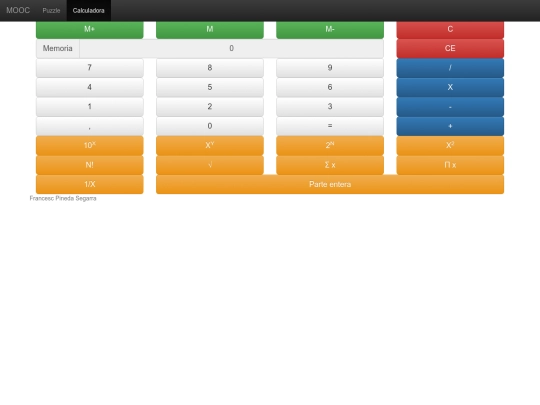 Html/modulo6/calculadora screenshot