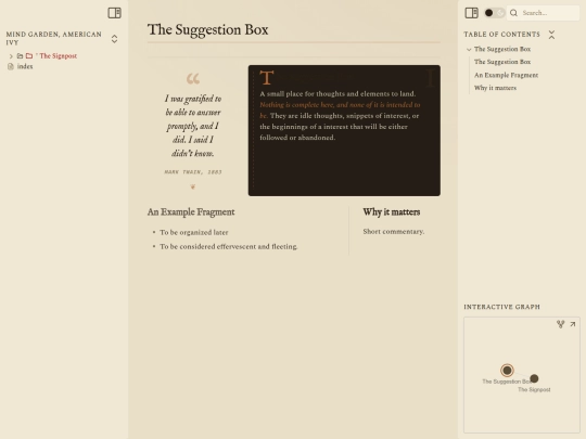 †-the-signpost/04-vistas/the-suggestion-box screenshot