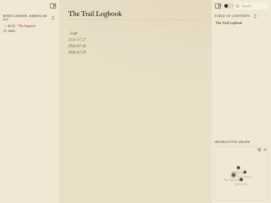†-the-signpost/04-vistas/the-trail-logbook screenshot
