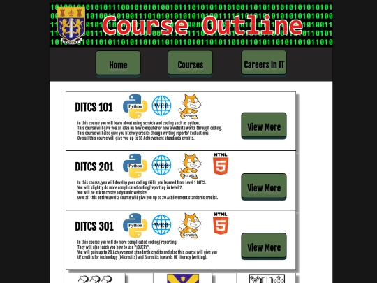 Course Outline screenshot