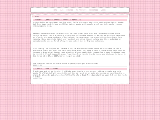 blog screenshot