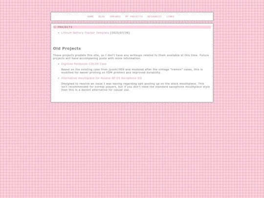 projects screenshot
