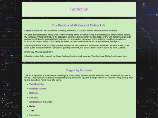 fanfiction screenshot