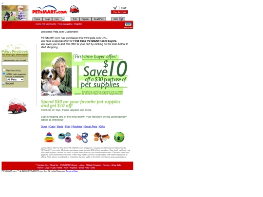 petsmarts screenshot