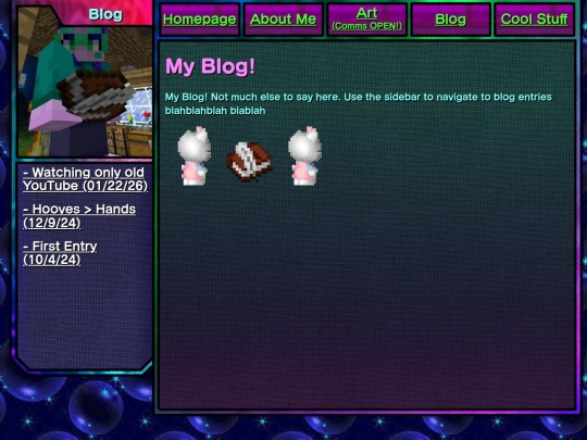 main/blog screenshot
