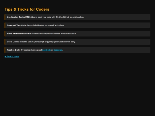 code/tips screenshot