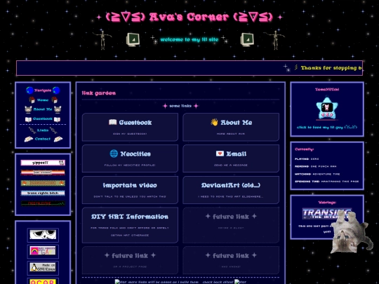 links screenshot