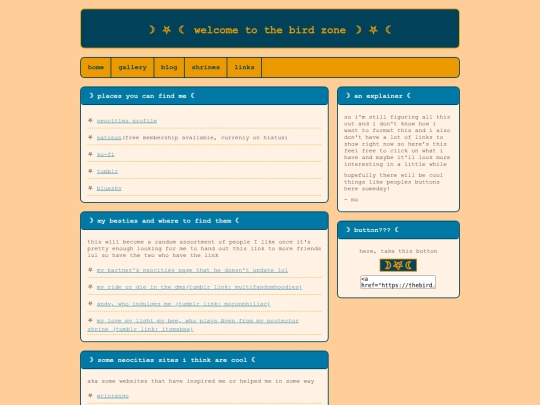 links screenshot