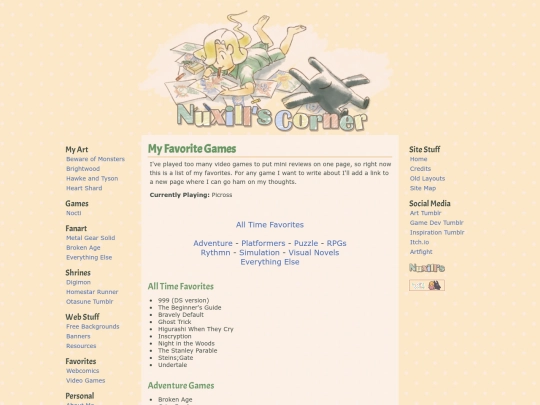 Games screenshot