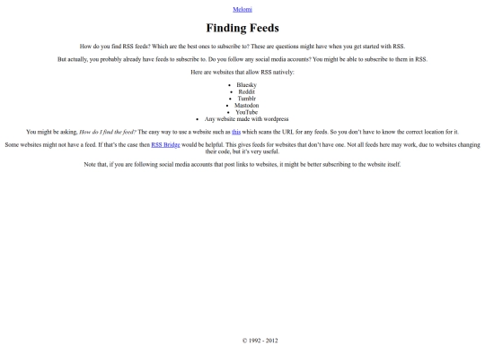 rss/findingfeeds screenshot