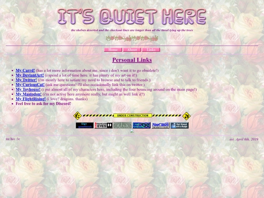 links screenshot