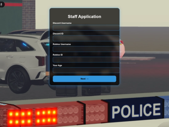 staffapplication screenshot