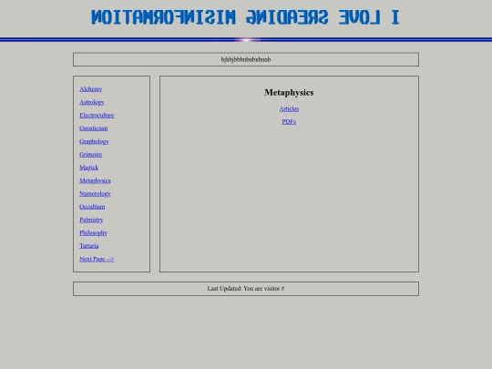 metaphysics screenshot