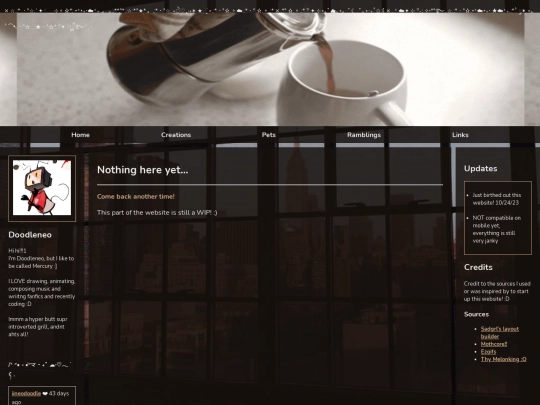 Links screenshot