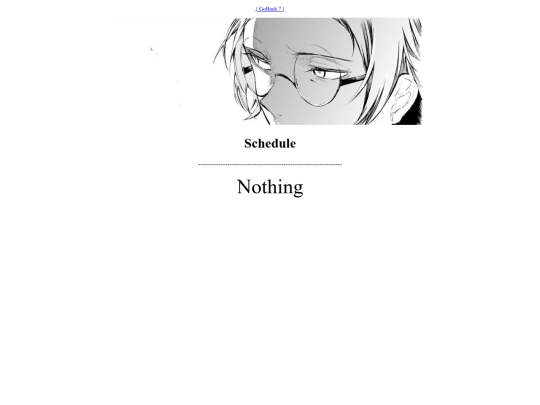 Schedule screenshot