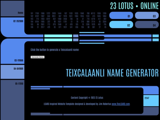 names screenshot
