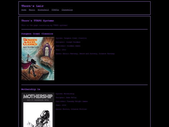 systems screenshot