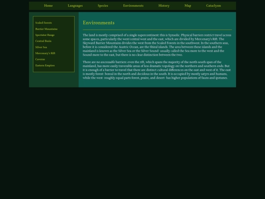 environments screenshot