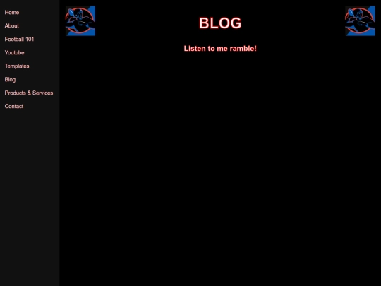 Blog screenshot