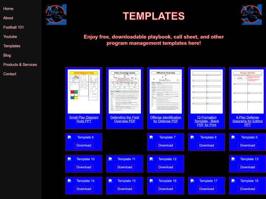 Templates screenshot
