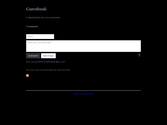 guestbook screenshot
