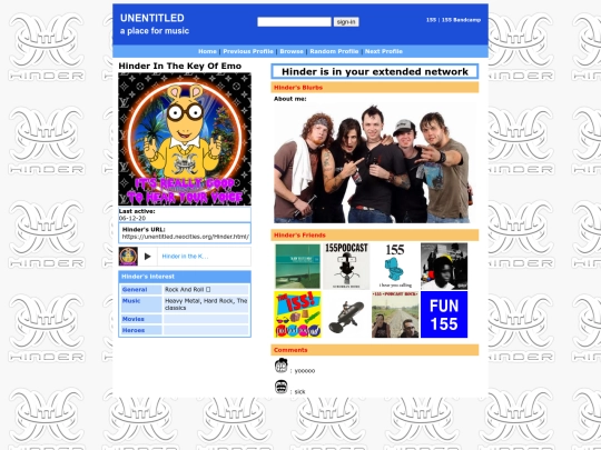 hinder screenshot