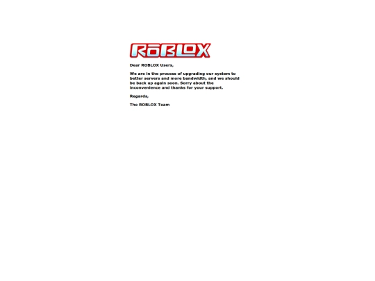 august2006maintenancepage screenshot