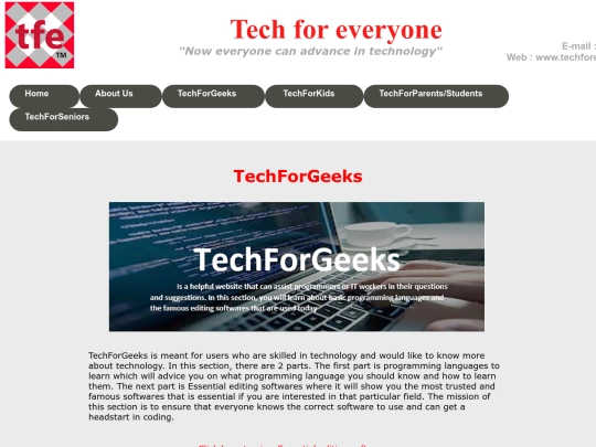 TechForGeeksintro screenshot