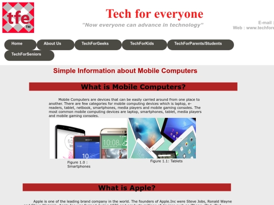 simple info screenshot
