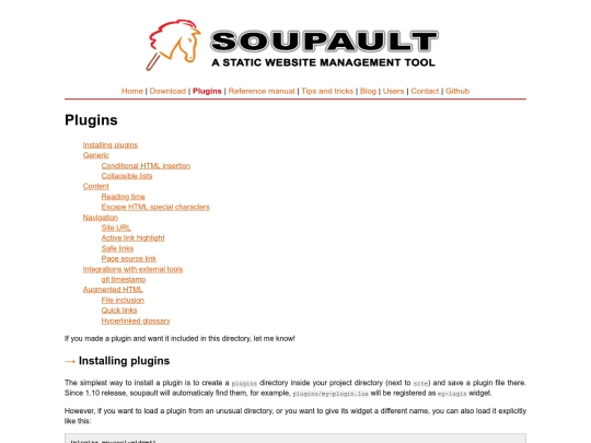 plugins screenshot