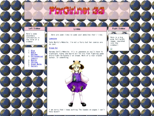 pages/links screenshot