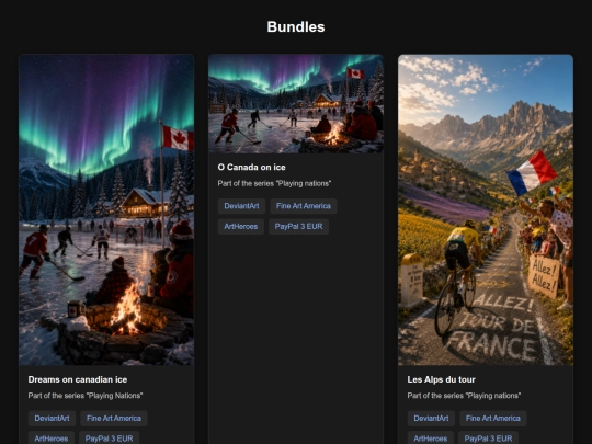 Bundles screenshot