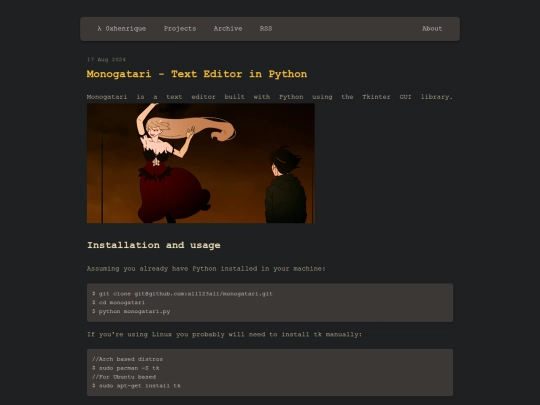 monogatari screenshot