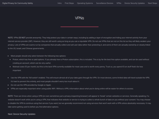 vpns screenshot