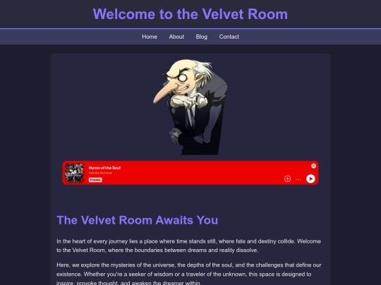 Homepage screenshot
