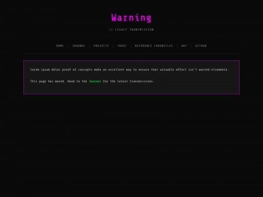 Warning screenshot