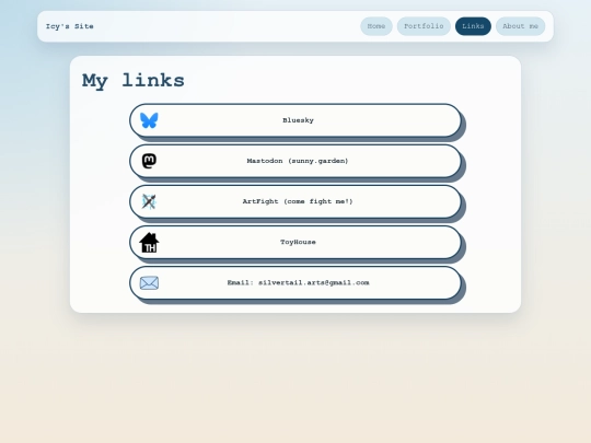 links screenshot