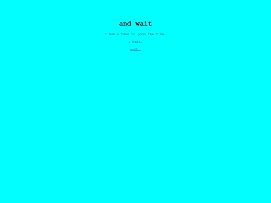 andwait screenshot