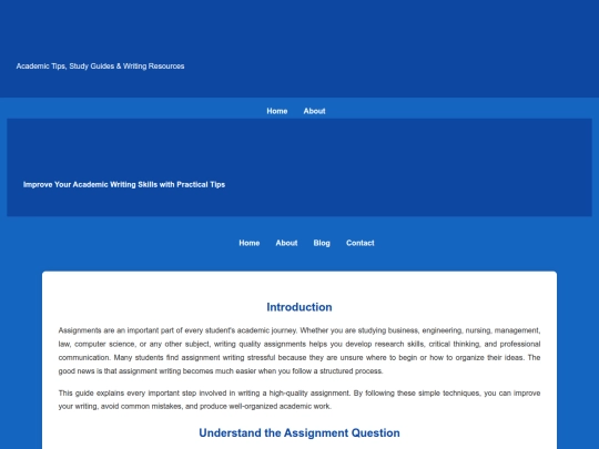 blog screenshot